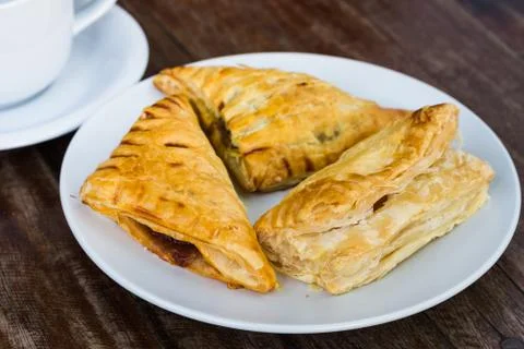 Assorted flavour pie Stock Photos