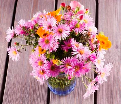 Assorted flowers bunch Stock Photos