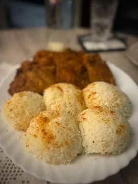 Assorted food dishes on table 写真素材
