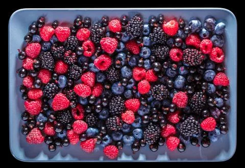 Assorted fresh berries Stock Photos