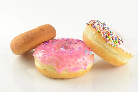 Assorted Fresh Donuts Stock Photos