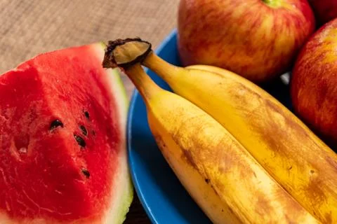 Assorted fresh fruits Stock Photos