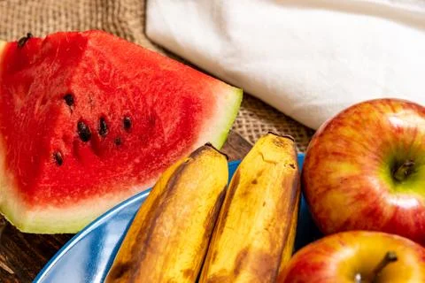 Assorted fresh fruits Stock Photos