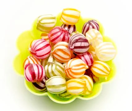 Assorted fruit candies Stock Photos