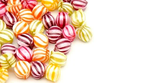 Assorted fruit candies Stock Photos