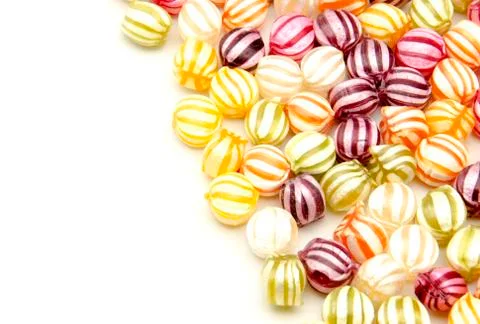 Assorted fruit candies Stock Photos