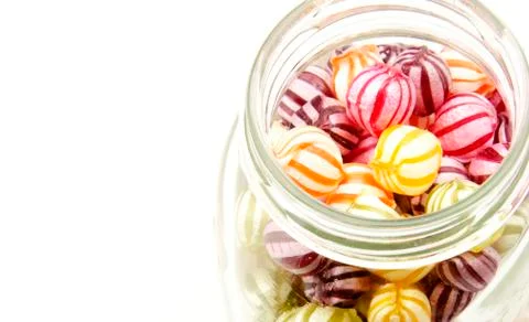 Assorted fruit candies Stock Photos