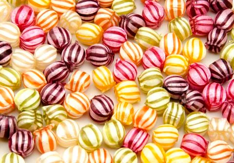 Assorted fruit candies Stock Photos