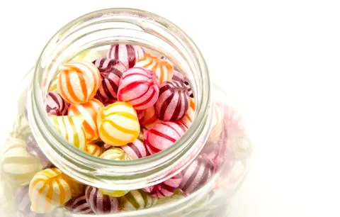 Assorted fruit candies Stock Photos