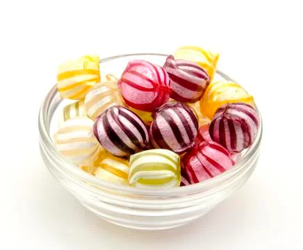 Assorted fruit candies Stock Photos