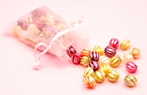 Assorted fruit candies Stock Photos