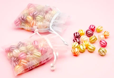 Assorted fruit candies Stock Photos