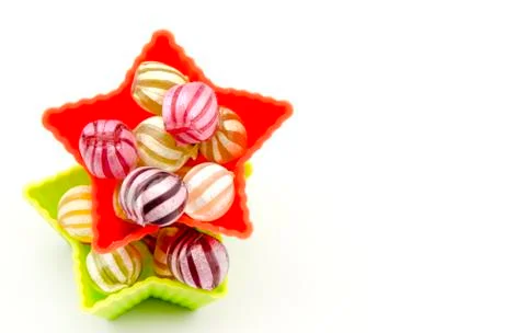 Assorted fruit candies Stock Photos