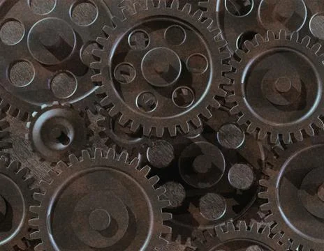 Assorted gears Foto stock