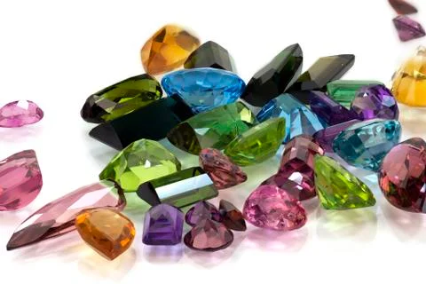 Assorted Gemstones Stock Photos
