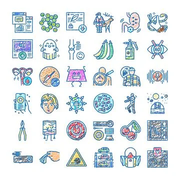 Assorted hand drawn doodle style icon set Stock Illustration