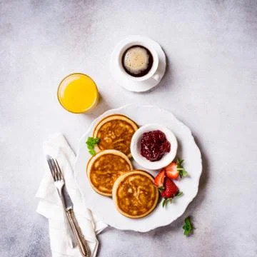 Assorted healthy breakfast Stock Photos