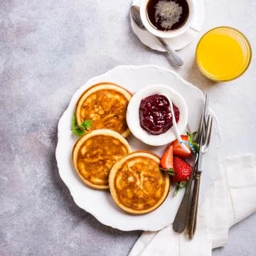 Assorted healthy breakfast Stock Photos