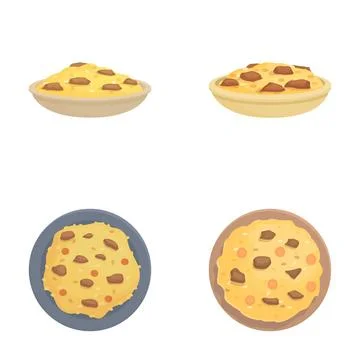 Assorted homemade cookies vector set Stock Illustration