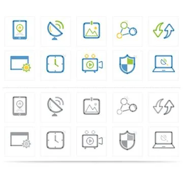 Assorted Icons イラスト素材