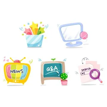 Assorted Icons 스톡 일러스트