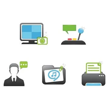 Assorted Icons 스톡 일러스트