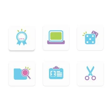Assorted Icons Illustrazione stock