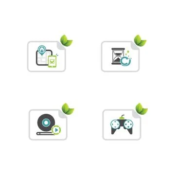 Assorted Icons Stock Illustration