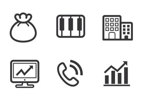 Assorted Icons Stock-Illustration