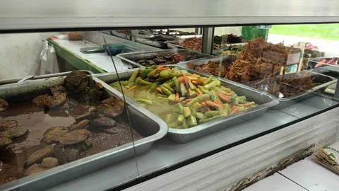 Assorted Indonesian Dishes Stock Photos