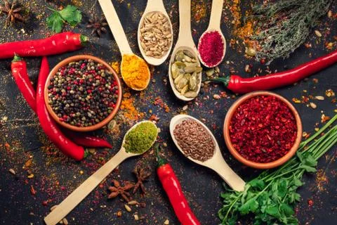 Assorted ingredient for cooking Stock Photos