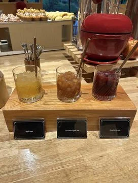 Assorted Jams in Buffet Area Stock Photos