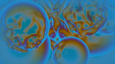 Assorted jelly cells in motion Stock Footage 129473132
