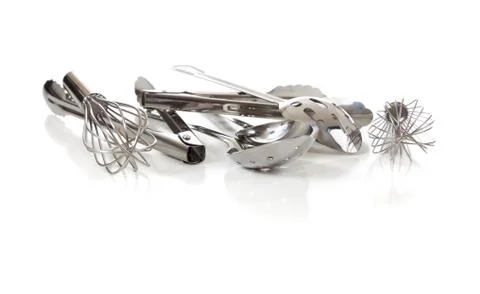 Assorted kitchen utensils Stock Photos