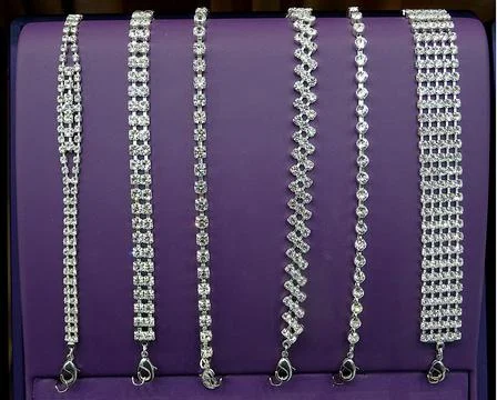 Assorted Ladies Bracelets Stock Photos