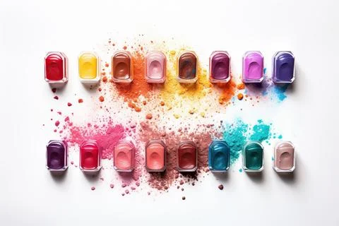 Assorted make up in studio Stock Photos