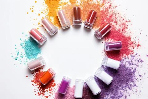 Assorted make up in studio Stock Photos