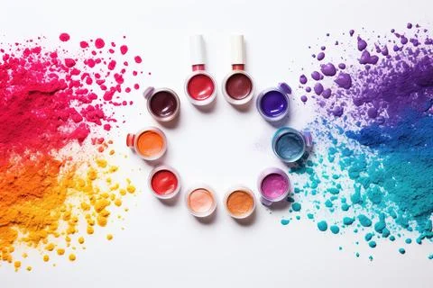 Assorted make up in studio Stock Photos