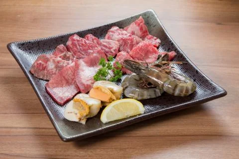 Assorted meat Stock Photos