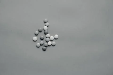 Assorted multicolored sweets dragee on a background Stock Photos