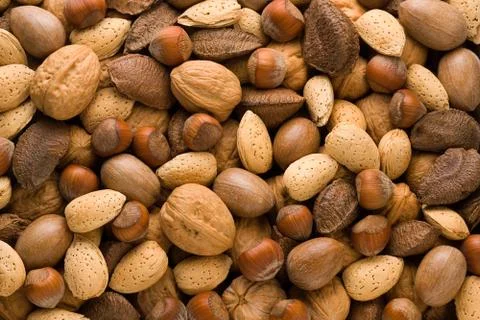 Assorted nuts Foto stock