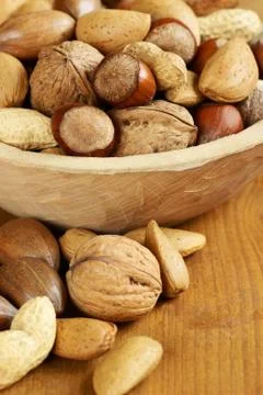 Assorted nuts Stock Photos