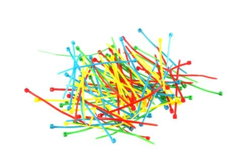 Assorted nylock cable ties Stock Photos