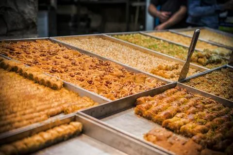 Assorted Oriental Sweets Stock Photos