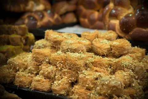 Assorted Oriental Sweets Stock Photos