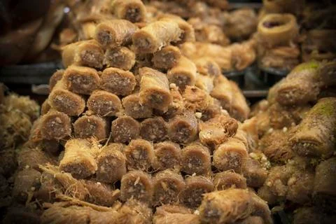 Assorted Oriental Sweets Stock Photos