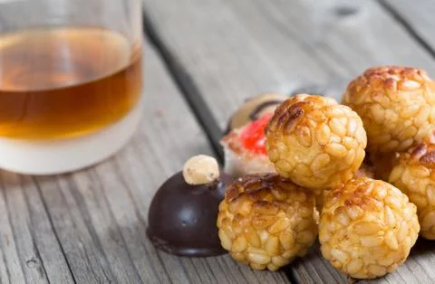 Assorted panellet Stock-Fotos