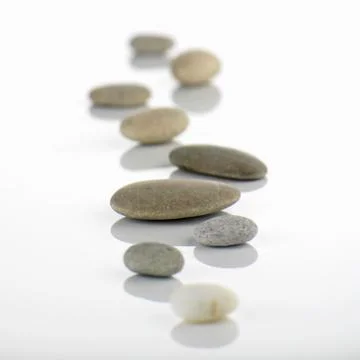 Assorted pebbles Stock Photos