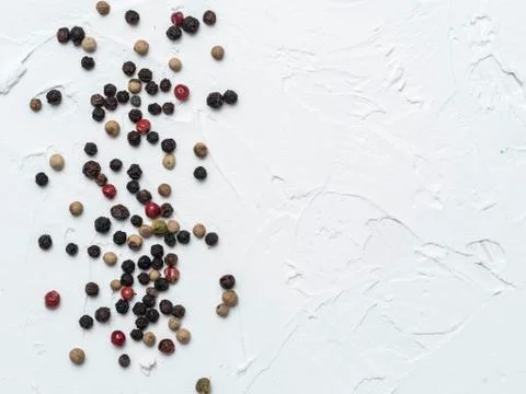 Assorted peppercorns 库存照片