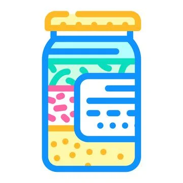 Assorted pickled vegetables color icon vector illustration Stock Illustration